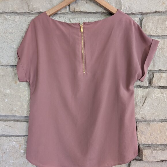 LOFT rose/mauve shirt - Picture 2 of 3